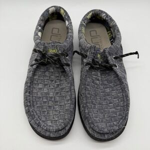 Hey Dude Shoes Men's 11 Wally Break Cali Boardwalk‎ Gray Loafers Slip On Casual